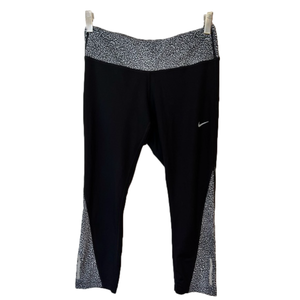 Nike DRI-Fit Reflective Black Crop Leggings. Womens Small